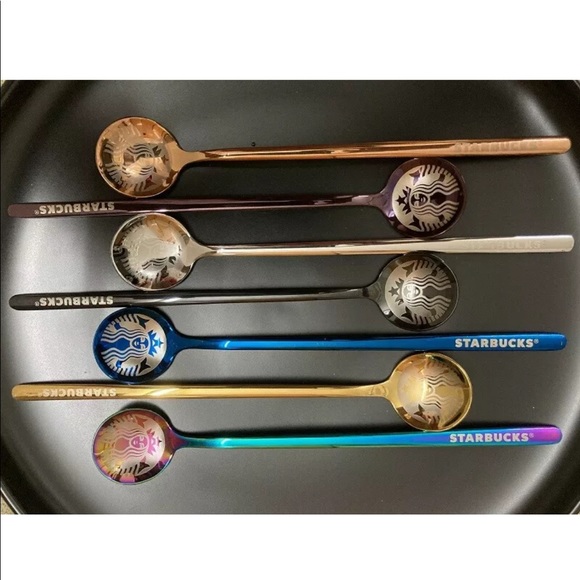 6 Starbucks Coffee Mug Spoons Kitchen spoons - Picture 1 of 7